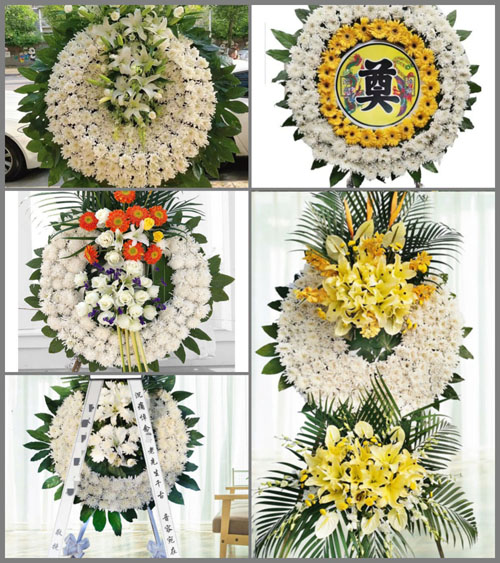四川成都金堂县三溪镇岳山村花圈速递